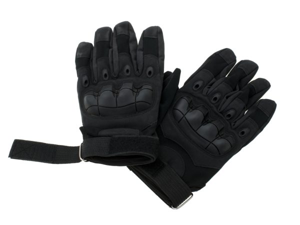 Tactical military gloves knuckle protection L black