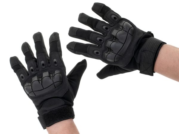 Tactical military gloves knuckle protection L black