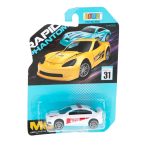 Metal car resorak police white 7cm
