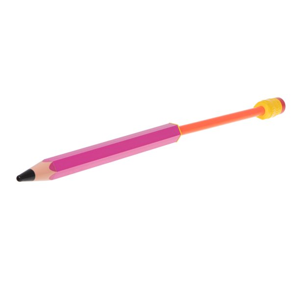 Syringe water pump pencil 54cm pink