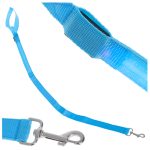 Šviečiantis LED šunų pavadėlis 2.5x120cm mėlynos spalvos