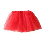 Tulle tutu skirt costume red