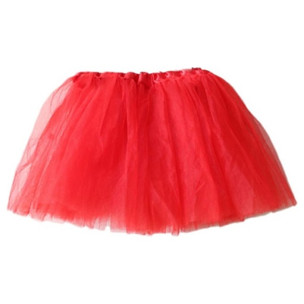 Tulle tutu skirt costume red