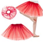 Tulle tutu skirt costume red