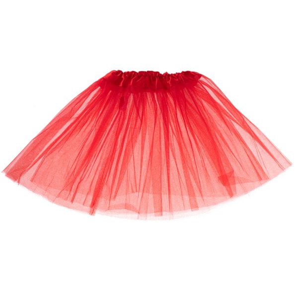 Tulle tutu skirt costume red