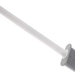 Silicone toilet brush with bowl white