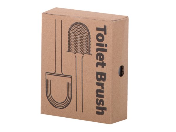 Silicone toilet brush with bowl black