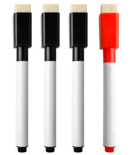 Self-adhesive dry-erase board 45x200 + markers