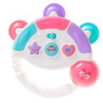 Interactive musical toy - tambourine White color