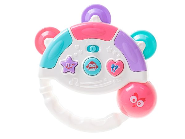 Interactive musical toy - tambourine White color