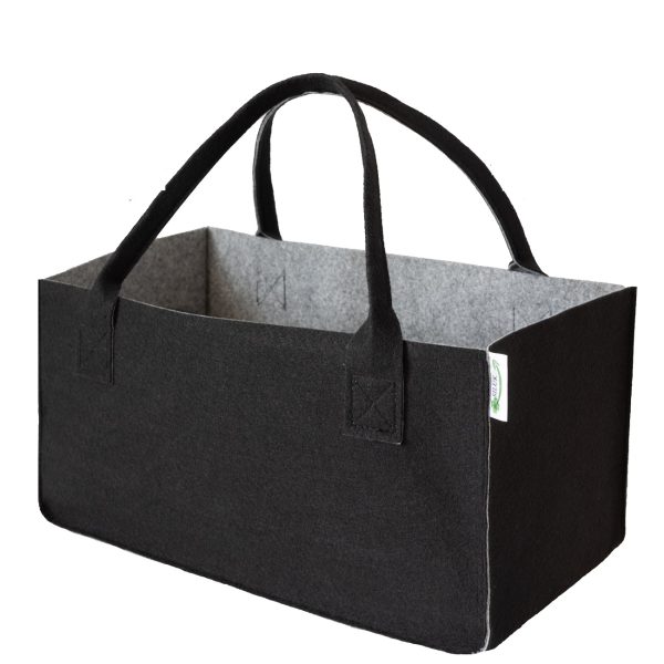 Felt shopping bag black