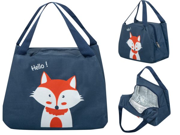 Thermal insulation bag breakfast lunch fox orange
