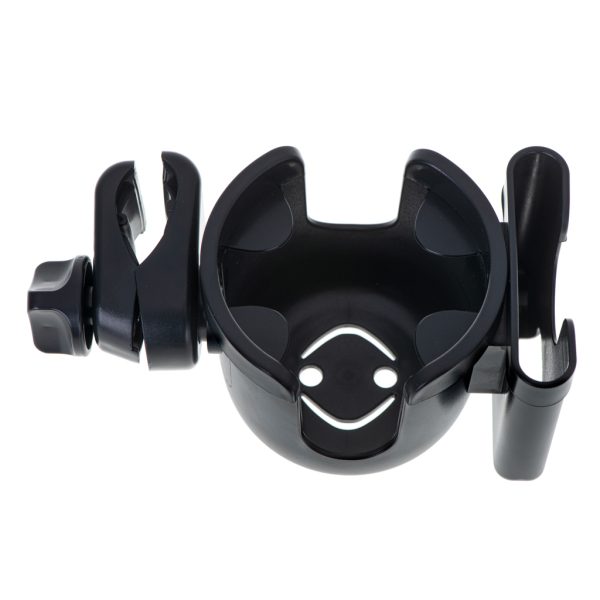 Bottle cup phone holder for bicycle pushchair