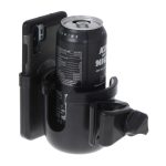 Bottle cup phone holder for bicycle pushchair