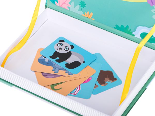 Ukladanka-puzzle-magnetyczne-zwierzeta-safari-47el-102007 Magnetic jigsaw puzzle safari animals 47el.