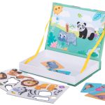 Ukladanka-puzzle-magnetyczne-zwierzeta-safari-47el-102009 Magnetic jigsaw puzzle safari animals 47el.