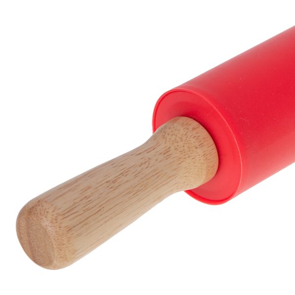 Silicone pastry roller 38cm red