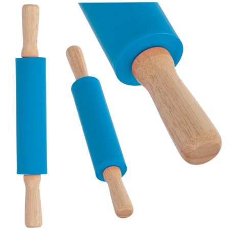 Silicone pastry roller 38cm blue