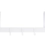 Clothes door hook 11cm 5 hooks white