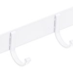 Clothes door hook 11cm 5 hooks white