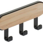 Self-adhesive hook 3 hooks black