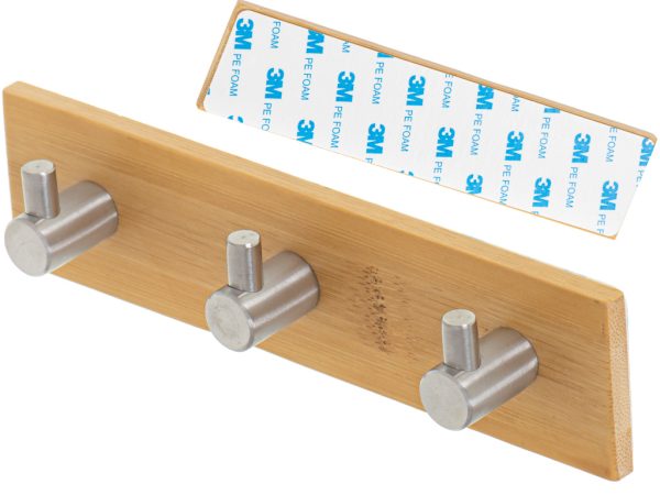 Self-adhesive hook 3 hooks silver