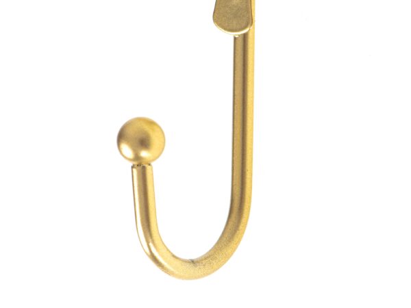 Hook metal handle gold leaf maple 17cm
