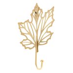 Hook metal handle gold leaf maple 17cm