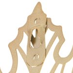 Hook metal handle gold leaf maple 17cm
