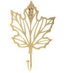 Hook metal handle gold leaf maple 17cm