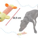 Dog chew toy plush squeaky duck