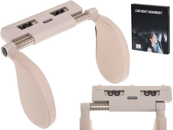 Head and neck adjustable headrest beige