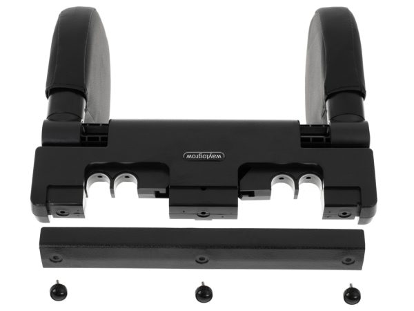 Head and neck adjustable car headrest black