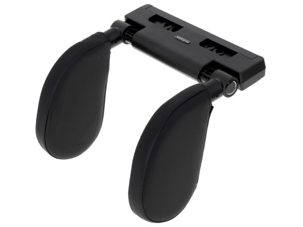 Head and neck adjustable car headrest black