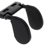Head and neck adjustable car headrest black