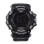 Men's military waterproof LED watch SMAEL black