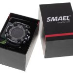 Men's military waterproof LED watch SMAEL black