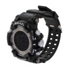 Men's military waterproof LED watch SMAEL black