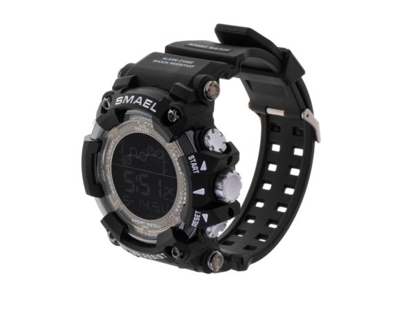 Men's military waterproof LED watch SMAEL black