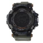 Men's military waterproof LED watch SMAEL green