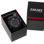 Men's military waterproof LED watch SMAEL green