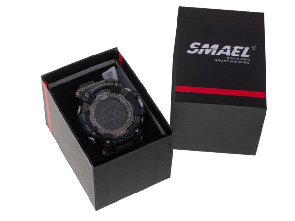 Men's military waterproof LED watch SMAEL green