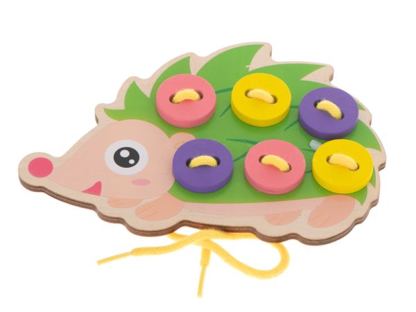 Educational kit for learning to sew buttons hedgehog hedgehog