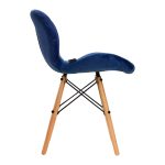 Chair, 4Rico, QS-186, navy blue velvet