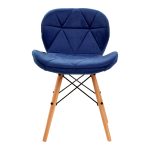 Chair, 4Rico, QS-186, navy blue velvet