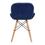 Chair, 4Rico, QS-186, navy blue velvet