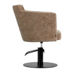 Hairdressing chair Gabbiano Roma brown color
