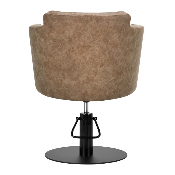 Hairdressing chair Gabbiano Roma brown color