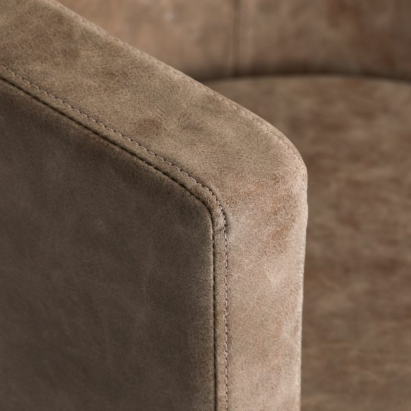 Hairdressing chair Gabbiano Roma brown color