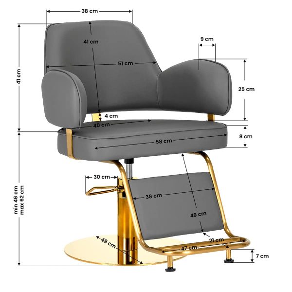 Hairdressing chair Gabbiano Linz NQ